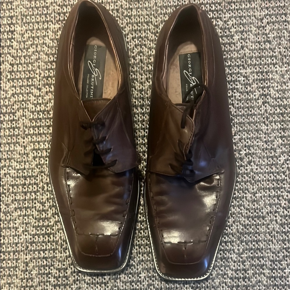 Giorgio Brutini Brown Leather Oxford Shoes